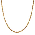Rope Chain Necklace in ION Plated YG Stainless Steel 18-20 Inches - Sticky add to cart bar