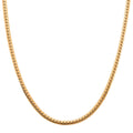 Flat Cuban Link Chain Necklace in ION Plated YG Stainless Steel 18-20 Inches - Sticky add to cart bar