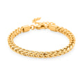 Criss Cross Chain Bracelet in ION Plated YG Stainless Steel (7-9In) - Sticky add to cart bar