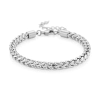 Criss Cross Chain Bracelet in ION Plated YG Stainless Steel (7-9In)