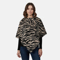 Tamsy Blue and White Tiger Shawl - One Time Fits Most - Sticky add to cart bar
