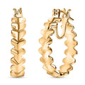 EverTrue Bronzella Collection Arrow of Amour Hoop Earrings in 18K YG Plated Bronze - Sticky add to cart bar