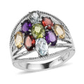 EverTrue African Amethyst Ring in Stainless Steel (Size 10.0) 5.00 ctw - Sticky add to cart bar