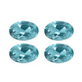 Blue Apatite Set of 4 (Ovl 6x4 mm) 0.85 ctw Loose Gemstone - Sticky add to cart bar