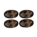 Set of 4 Brazilian Smoky Quartz (Oval 5x3 mm) 1A 0.77 ctw Loose Gemstone - Sticky add to cart bar