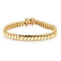 EverTrue Bronzella Collection Wave Link Bracelet in 18K YG Plated Bronze (7.25 In) - Sticky add to cart bar