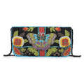 La Marey White Bead Work Genuine Leather Sling Bag (9"x5.5") with Shoulder Strap - Sticky add to cart bar