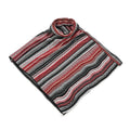 TAMSY Red Striped Knit Poncho - Sticky add to cart bar