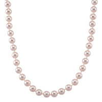 Sleeping Beauty Color Shell Pearl Necklace (20 Inches) in Stainless Steel