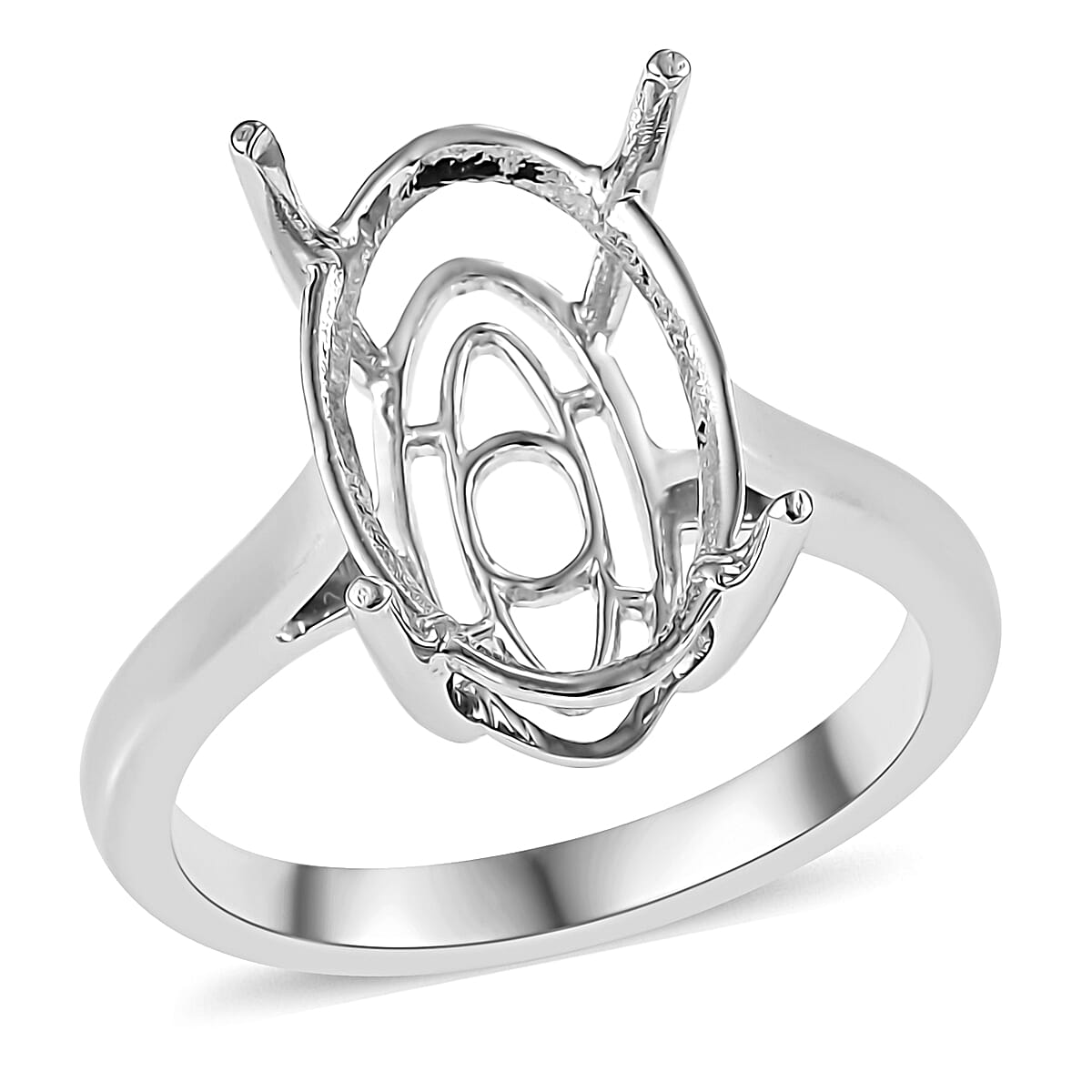 950 Platinum Mounting Ring (Size 7.0) (5.61 g)