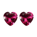 Set of 2 AA Lab Created Ruby (Hrt 6 mm) 1.82 ctw Loose Gemstone - Sticky add to cart bar