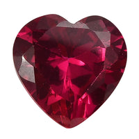 Lab Created Ruby (Hrt 8.5 mm) 2.40 ctw Loose Gemstone