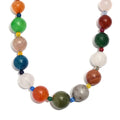 Multi Gemstone 400.00 ctw Beaded Necklace in Platinum Bond 18 Inches - Sticky add to cart bar