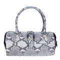 The Grand Pelle Handcrafted Natural Genuine Python Leather Barrel Bag (9.45"x6.29"x12.59") - Sticky add to cart bar
