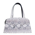 The Grand Pelle Handcrafted Natural Genuine Python Leather Trapeze Tote Bag (15.15"x8.26"x4.33") - Sticky add to cart bar