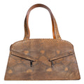 The Grand Pelle Handcrafted Natural Genuine Python Leather Trapeze Tote Bag (15.15"x8.26"x4.33") - Sticky add to cart bar