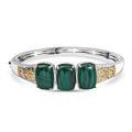 EverTrue Malachite  Full Bangle in 18K YG Plated and Platinum Bond 26.25 ctw - Sticky add to cart bar