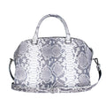 The Grand Pelle Handcrafted Natural Genuine Python Leather Satchel Bag with Shoulder Strap - Sticky add to cart bar