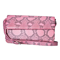 Grand Pelle Natural Genuine Python Leather Shoulder Flap Bag (9.44"x5.78"x3.15")