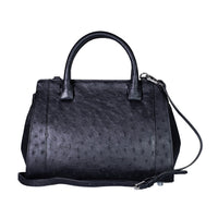 Doorbuster Grand Pelle Brown Genuine Ostrich Leather Tote Bag (12.06"x8.66"x4.03")