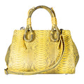 Grand Pelle Natural Genuine Python Leather Tote Bag (12.99"x9.4"x6.29") - Sticky add to cart bar