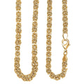 EverTrue Bronzella Collection Byzantine Chain Necklace in 18K YG Plated Bronze 20 Inches - Sticky add to cart bar