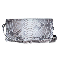 The Grand Pelle Handcrafted Natural Genuine Leather Clutch Bag (9.05"x4.13"x1.77") with Shoulder Strap