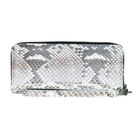 Grand Pelle Natural Genuine Python Leather Wallet (7.84"x3.94"x0.98")