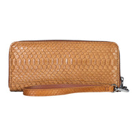 Grand Pelle Natural Genuine Python Leather Wallet (7.84"x3.94"x0.98")