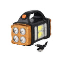Livmore COB Multi-functional Solar Charging Outdoor Emergency Searchlight - Gold - Sticky add to cart bar