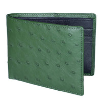 The Grand Pelle Brick Brown Ostrich Genuine Python Leather Wallet (4.92"x3.74"x1.18")