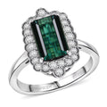 Certified & Appraised Rhapsody 950 Platinum AAAA Monte Belo Indicolite, Diamond (E-F, VS) (0.61 cts) Ring (Size 10.0) (7.24 g) 3.98 ctw - Sticky add to cart bar