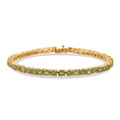 D'Joy Ambanja Demantoid Garnet 8.35 ctw Bracelet in 18K Vermeil Yellow Gold Over Sterling Silver (6.50 In) - Sticky add to cart bar