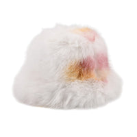 Tamsy Green Faux Fur Hat with Bicolor (22.83"–23.62")