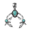 D'Joy Artisan Crafted Tahoe Nevada Turquoise 1.90 ctw Pendant without Chain in Sterling Silver - Sticky add to cart bar