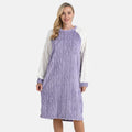 Tamsy Burgundy Fleece Lounger - One Size Fits Most - Sticky add to cart bar