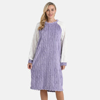 Tamsy Burgundy Fleece Lounger - One Size Fits Most