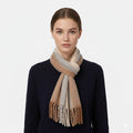 Tamsy Blue with Multi Color Scarf with Fringes - Sticky add to cart bar
