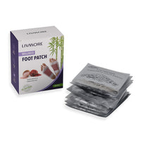 Livmore Set of 20 Detox Foot Patches - 10 pcs Sandalwood and 10 pcs Himalayan Salt