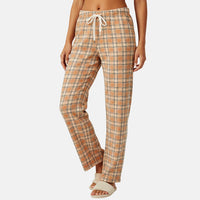 Tamsy Yellow Sherpa Lining Pajama Pant - One Size Fits Most