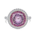 D'Joy AAA Patroke Kunzite and Multi Gemstone 4.80 ctw Ring in Vermeil RG and Rhodium Over Sterling Silver (Size 6.0) - Sticky add to cart bar
