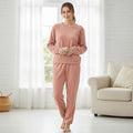 Tamsy Gray Pajama Set of Top and Bottom - One Size Fits Most - Sticky add to cart bar