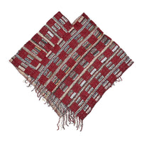 Tamsy Yellow Poncho with Fringe - One Size Fits Most