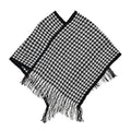 Tamsy Light Gray Poncho with Fringe - One Size Fits Most - Sticky add to cart bar