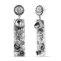 D'Joy Artisan Crafted White Buffalo 4.50 ctw Earrings in Sterling Silver - Sticky add to cart bar