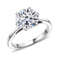 IGI Certified Luxuriant Lab Grown Diamond E-F VS 3.00 ctw Solitaire Ring in 950 Palladium (Size 6.0) - Sticky add to cart bar