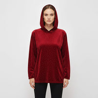 Tamsy Black Crystal Embedded Glitter Top with Goodie - One Size Fits Most