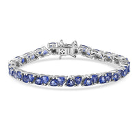 D'Joy Premium Catalina Iolite Bracelet in Rhodium Over Sterling Silver (6.50 In) 8.80 ctw