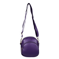 Passage Black Faux Leather Mini Crossbody Bag (5.91"x7.09"x3.15")