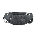 Tamsy Black Genuine Leather Fanny Pack with RFID Protection (17.5"x6.5") - Sticky add to cart bar